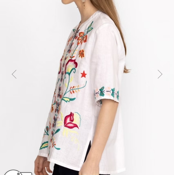 Johnny Was AVERI EASY V-NECK TOP Size XL - Picture 3 of 10